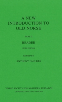 Image for New Introduction To Old Norse : Part II -- Reader