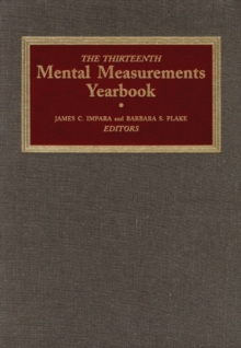 Image for The Thirteenth Mental Measurements Yearbook
