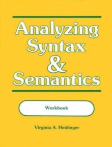 Image for Analyzing Syntax and Semantics Workbook