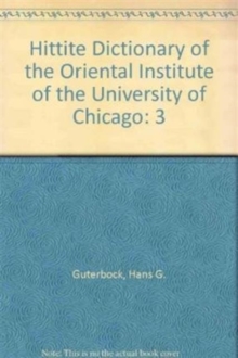 Hittite Dictionary of the Oriental Institute of the University of Chicago Volume L-N, fascicle 2 (-ma to miyahuwant-)