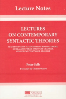 Image for Lectures on Contemporary Syntactic Theories
