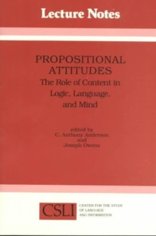 Image for Propositional Attitudes