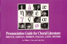 Image for Pronunciation Guide for Choral Literature