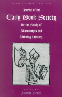 Image for Journal of the Early Book Society