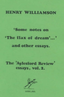 Image for Some Notes on "The Flax of Dream" and Other Essays
