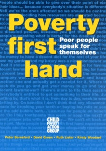 Image for Poverty First Hand! : Poor People Speak for Themselves