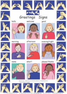 Image for Let's Sign: BSL Greetings Signs and Fingerspelling A2 Wallchart