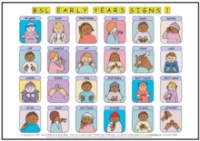 Image for Let's Sign BSL Early Years & Baby Signs: Poster/Mats A3 Set of 2 (British Sign Language)
