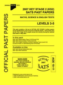 Image for 2007 Key Stage 2 (KS2) QCA Sats Past Papers Maths, Science and English Tests