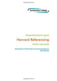 Image for Harvard Referencing: Student Style Guide