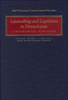 Lawmaking and Legislators in Pennsylvania