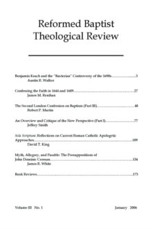 Image for Reformed Baptist Theological Review III