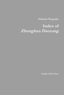 Image for Index of Zhonghua Daozang
