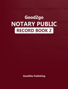 Image for Good2go Notary Record Book