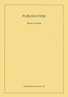 David Lamelas: Publication