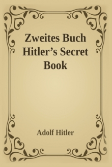 Image for Zweites Buch (Hitler's Secret Book)