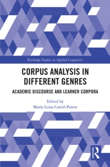 Image for Corpus analysis in academic discourse: discourse markers, English for specific purposes and learner corpora