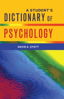 Image for A student's dictionary of psychology