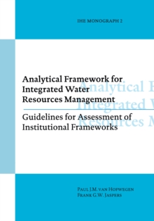 Image for Analytical framework for integrated water resources management: ihe monographs 2