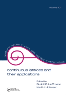 Image for Continuous lattices and their applications