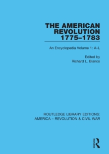 Image for The American Revolution 1775-1783: an encyclopedia. (A-L)