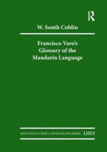 Image for Francisco Varo's glossary of the Mandarin language