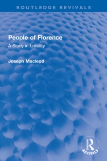 Image for People of Florence: A Study in Locality