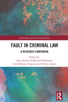 Image for Fault in criminal law: a research companion