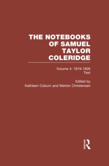 Image for Coleridge Notebooks V4 Text