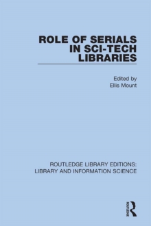 Image for Role of serials in sci-tech libraries