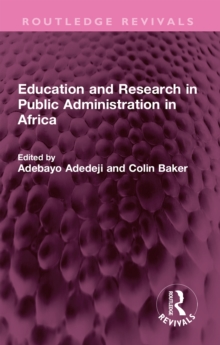 Image for Education and Research in Public Administration in Africa