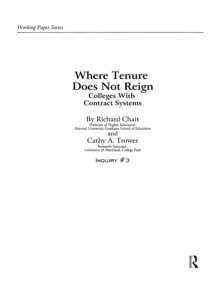 Image for Where Tenure Does Not Reign: Colleges With Contract Systems