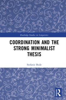 Image for Coordination & The Strong Minimalist Thesis