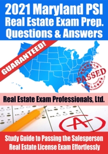 Image for 2021 Maryland PSI Real Estate Exam Prep Questions & Answers: Study Guide to Passing the Salesperson Real Estate License Exam Effortlessly