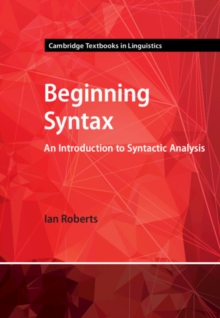 Image for Beginning Syntax: An Introduction to Syntactic Analysis