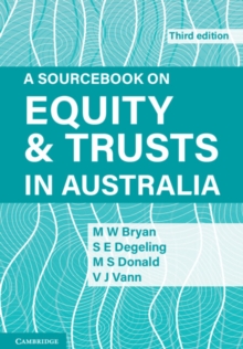 Image for A sourcebook on equity and trusts in Australia