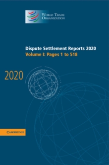 Image for Dispute Settlement Reports 2020: Volume 1, Pages 1 to 518