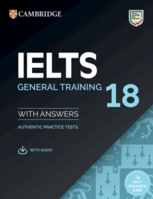 Image for IELTS 18 general trainingStudent's book with answers