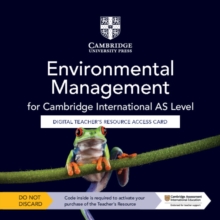 Image for Cambridge International AS Level Environmental Management Digital Teacher's Resource Access Card