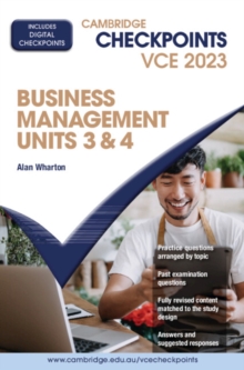 Image for Cambridge Checkpoints VCE Business Management Units 3&4 2023