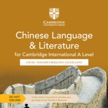 Image for Cambridge International A Level Chinese Language & Literature Digital Teacher's Resource Access Card