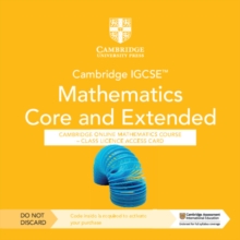 Image for Cambridge IGCSE™ Mathematics Core and Extended Cambridge Online Mathematics Course - Class Licence Access Card (1 Year Access)