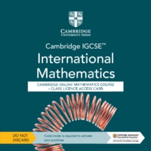 Image for Cambridge IGCSE™ International Mathematics Cambridge Online Mathematics Course - Class Licence Access Card (1 Year Access)