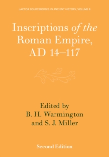 Image for Inscriptions of the Roman Empire, AD 14-117