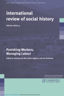 Image for Punishing Workers, Managing Labour: Volume 31
