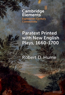 Image for Paratext Printed with New English Plays, 1660–1700