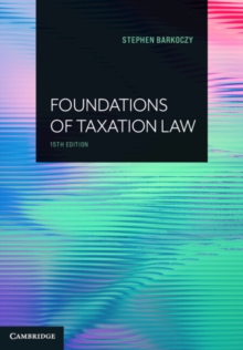 Image for Foundations of taxation law