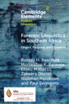 Forensic Linguistics in Southern Africa
