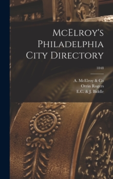Image for McElroy's Philadelphia City Directory; 1848