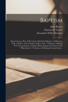 Image for Baptism [microform]